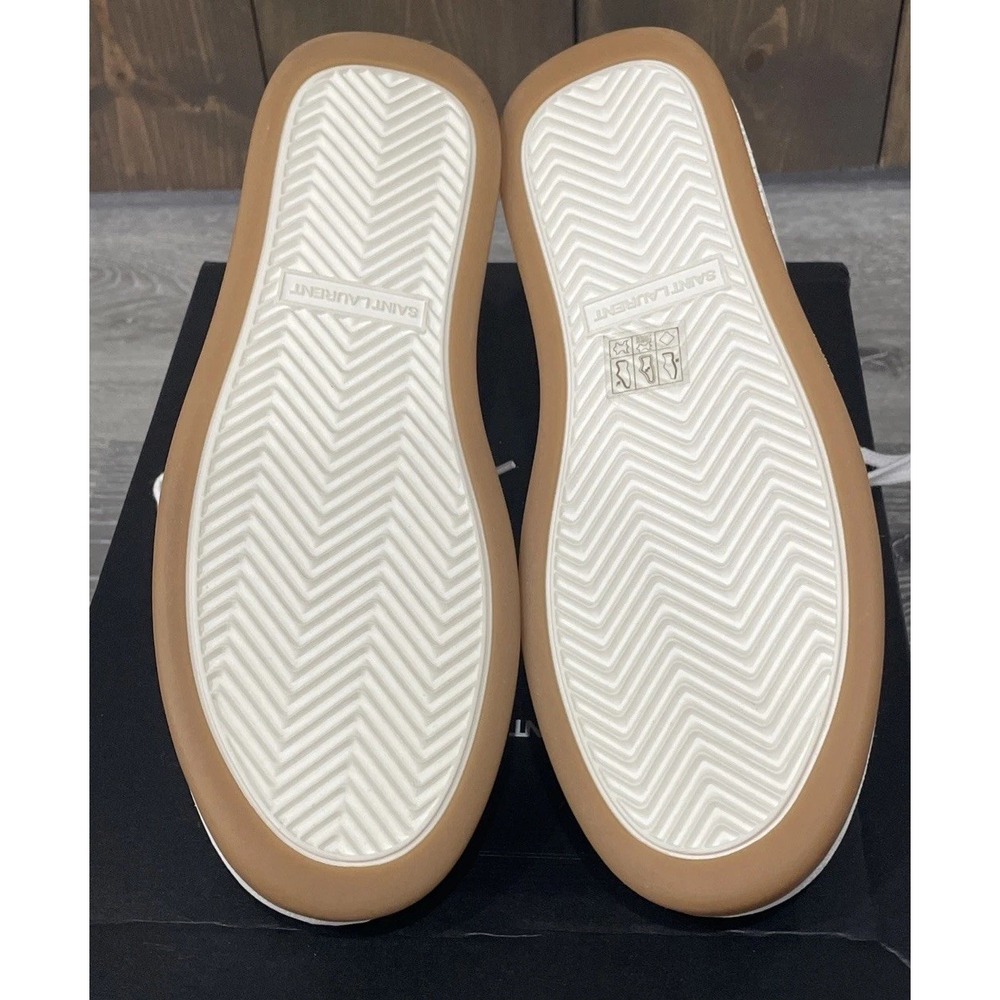 Saint Laurent SL61 Low Top Leather Sneaker White Women's Size‎ 40 NEW - Picture 15 of 16
